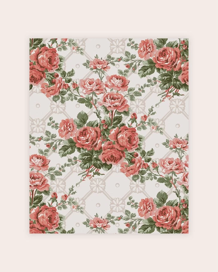 Country Roses Old Rose Pink Wallpaper - Image 2