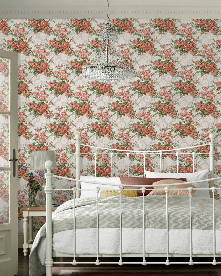 Country Roses Old Rose Pink Wallpaper - Image 4