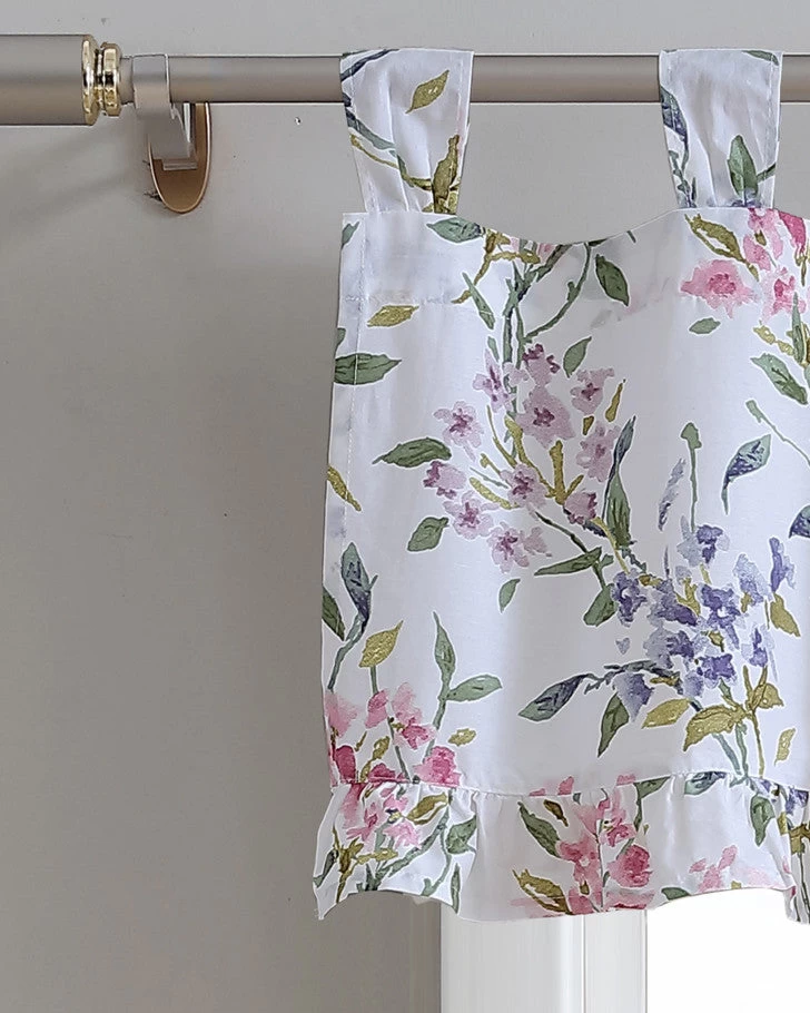 Meadow Breeze Purple Tab Top Valance - Image 2