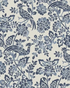 Adain Palace Dark Seaspray Blue Wallpaper Sample