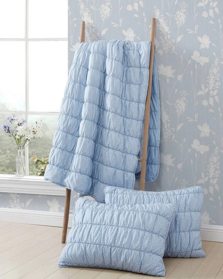 Amalia Microfiber Blue Quilt Set - Image 11