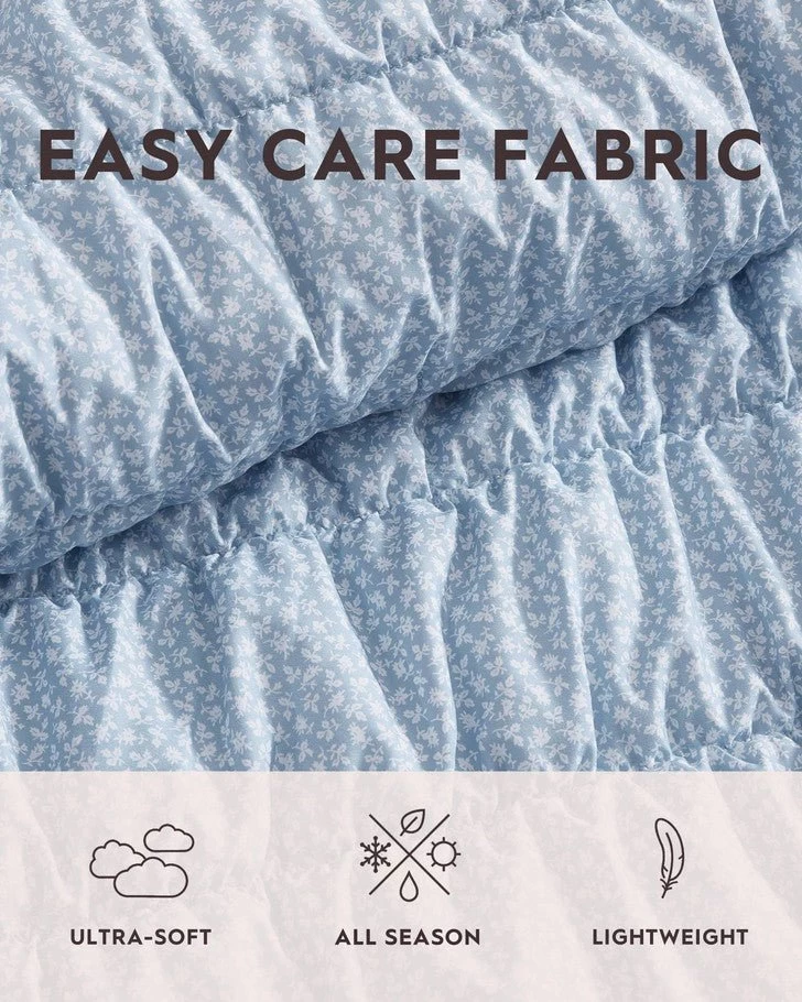 Amalia Microfiber Blue Quilt Set - Image 10