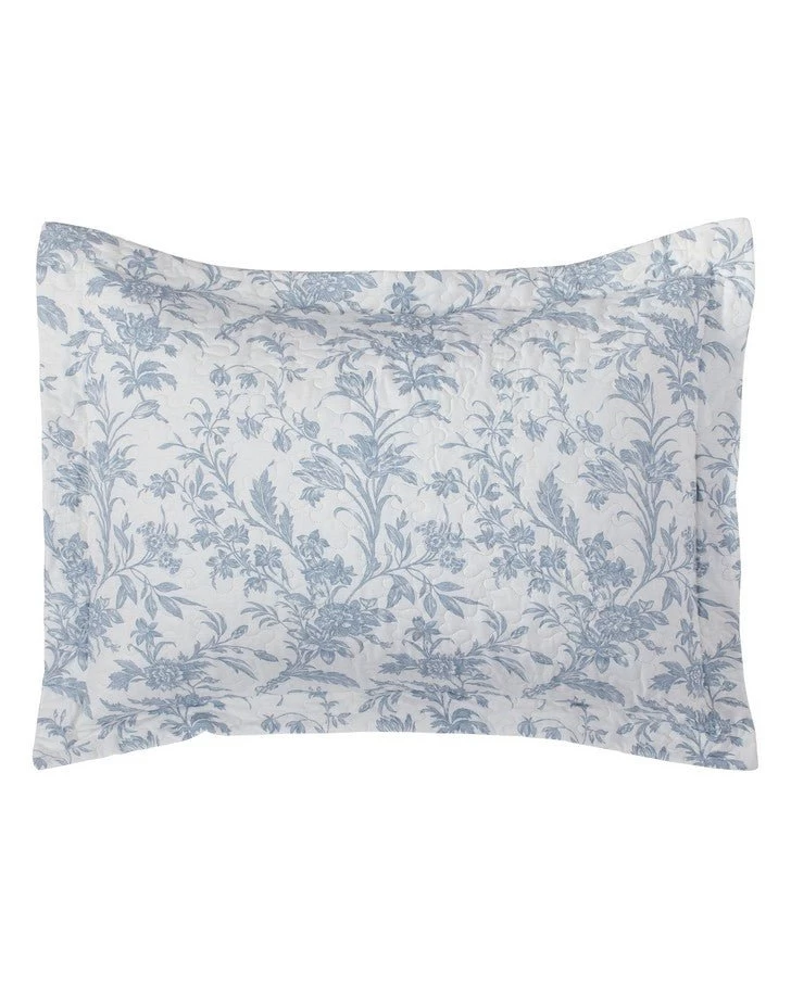 Amberley Soft Blue Reversible Quilt Bonus Set - Image 10