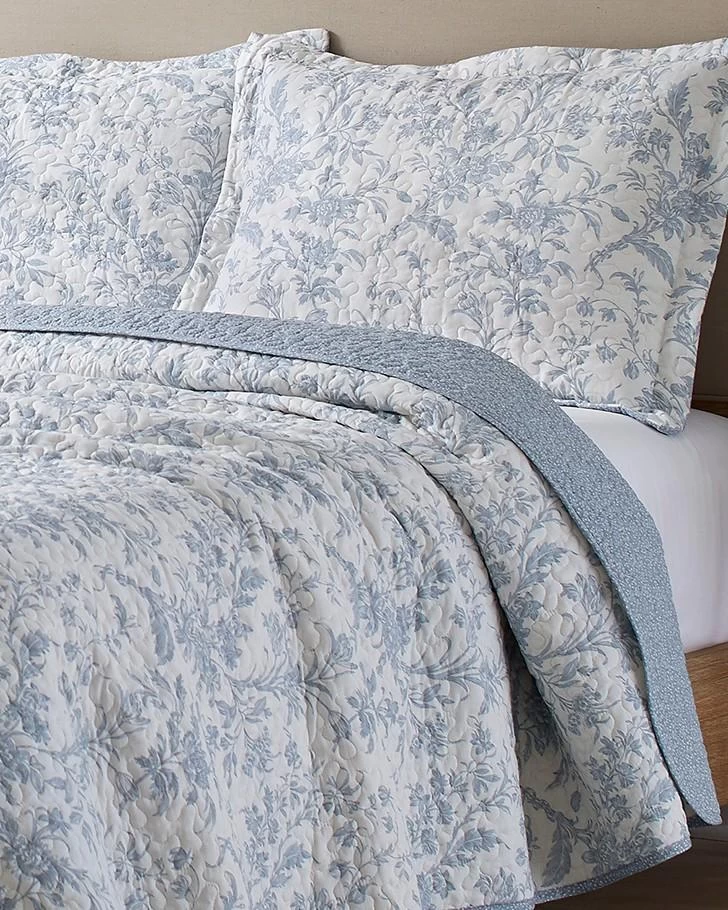 Amberley Soft Blue Quilt Set - Image 5