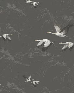 Animalia Dark Steel Wallpaper Sample