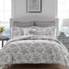 Annalise Floral Grey Duvet Cover Bonus Set