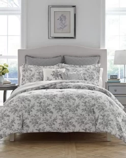 Annalise Floral Grey Duvet Cover Bonus Set