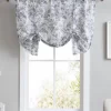 Annalise Floral Grey Tie Up Valance