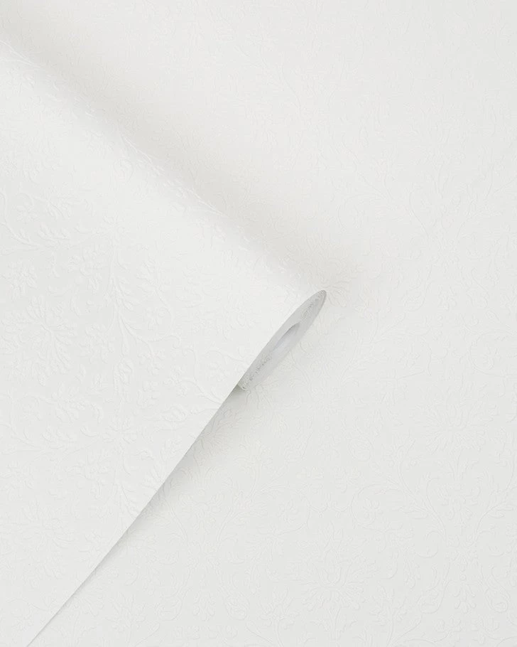 Annecy Paintable White Wallpaper - Image 3