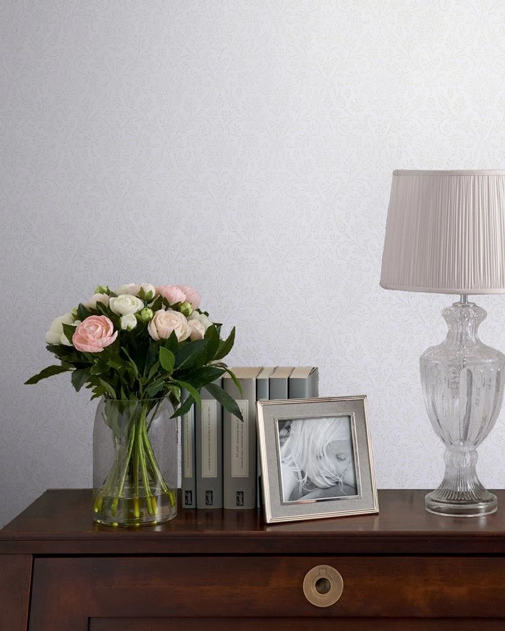 Annecy Paintable White Wallpaper - Image 4