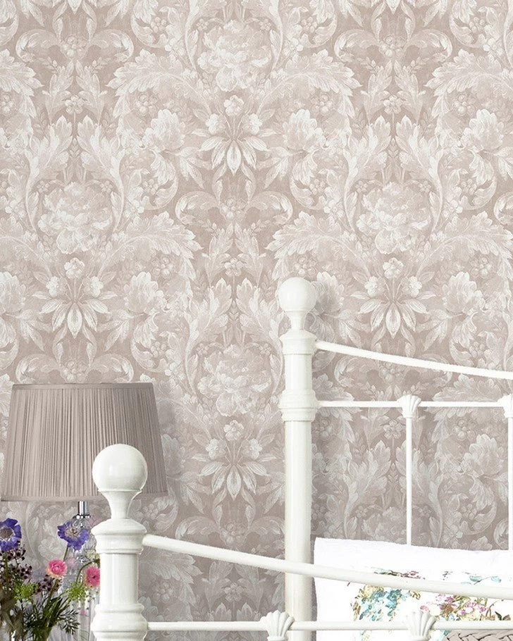 Apolline Dove Grey Wallpaper Sample - Image 4