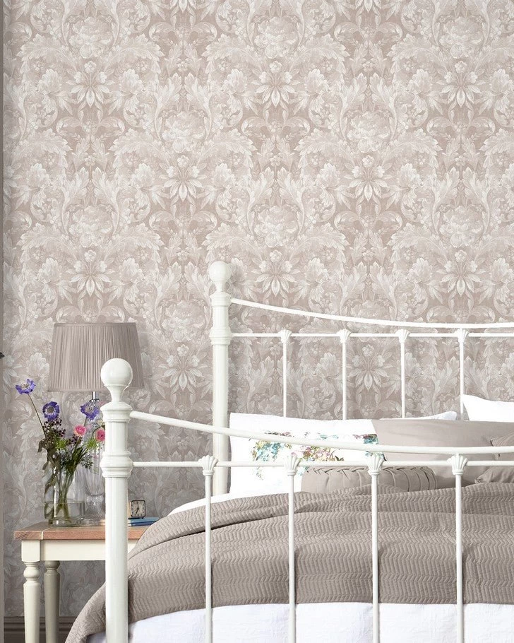 Apolline Dove Grey Wallpaper Sample - Image 2