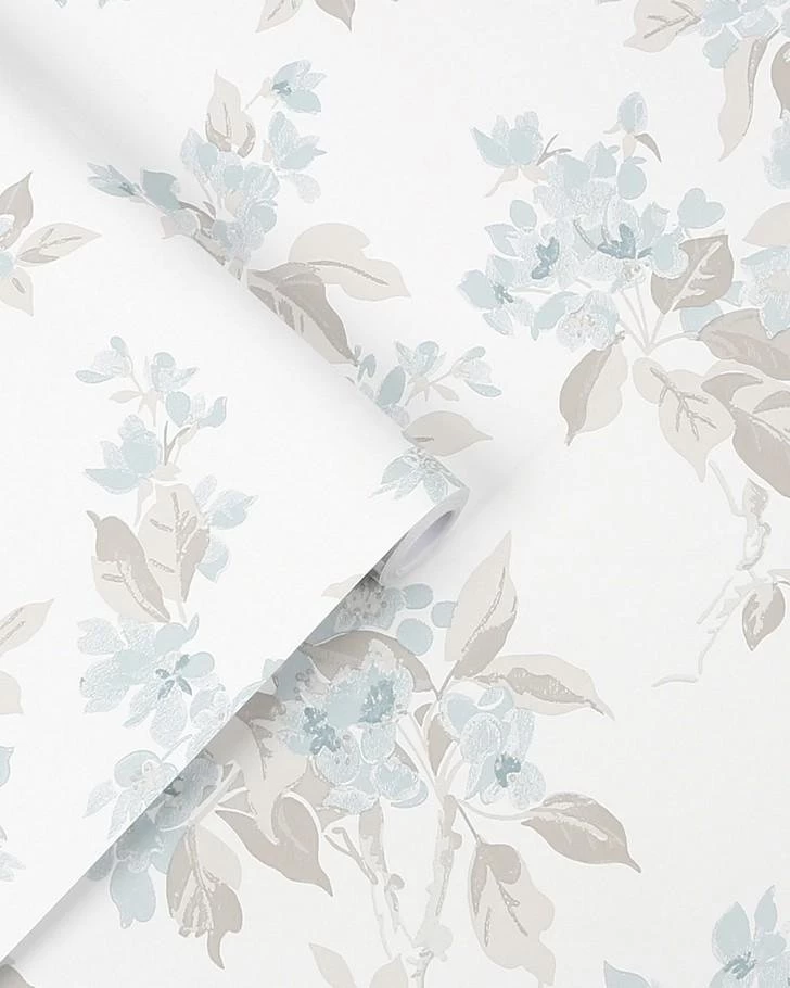 Apple Blossom Duck Egg Wallpaper - Image 2