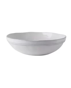 Artisan White Plain Serving Bowl