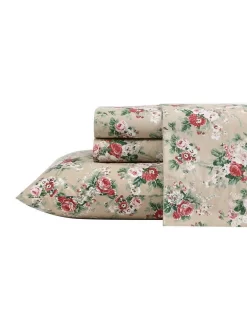 Ashfield Beige Cotton Percale Sheet Set