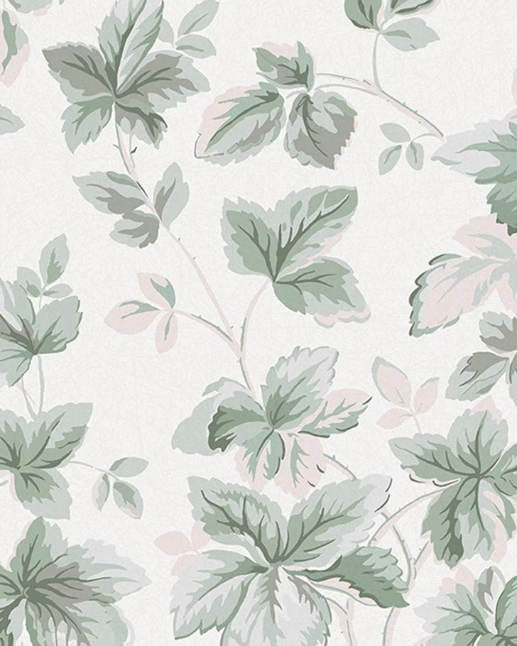 Autumn Leaves Sage Green Wallpaper - Image 4