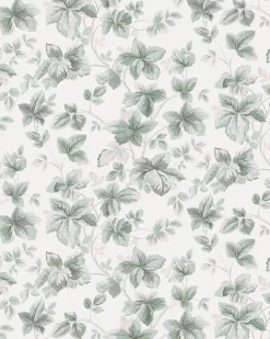 Autumn Leaves Sage Green Wallpaper