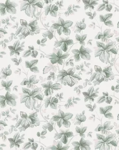 Autumn Leaves Sage Green Wallpaper Sample