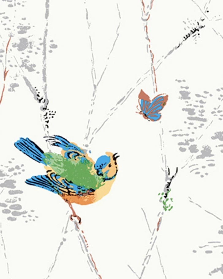 Aviary Natural Wallpaper Sample - Image 4