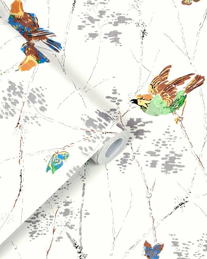 Aviary Natural Wallpaper Sample - Image 3