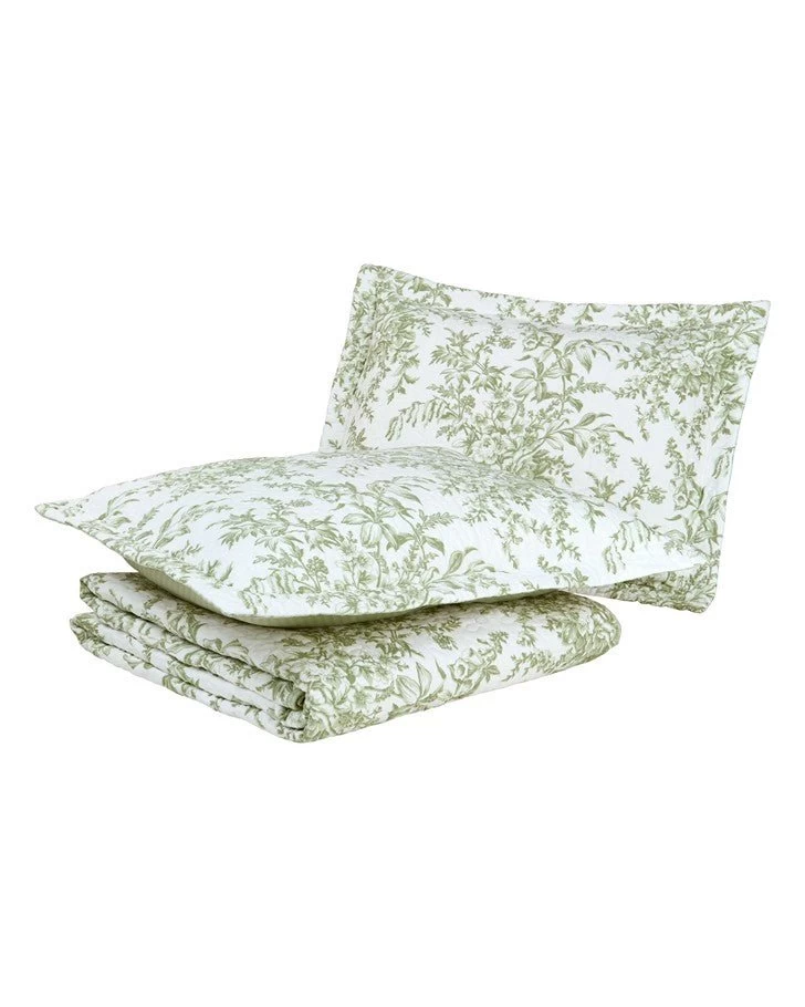 Bedford Green Quilt Set - Image 10
