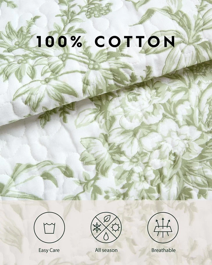 Bedford Green Quilt Set - Image 11