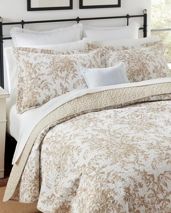 Bedford Mocha Quilt Set - Image 3