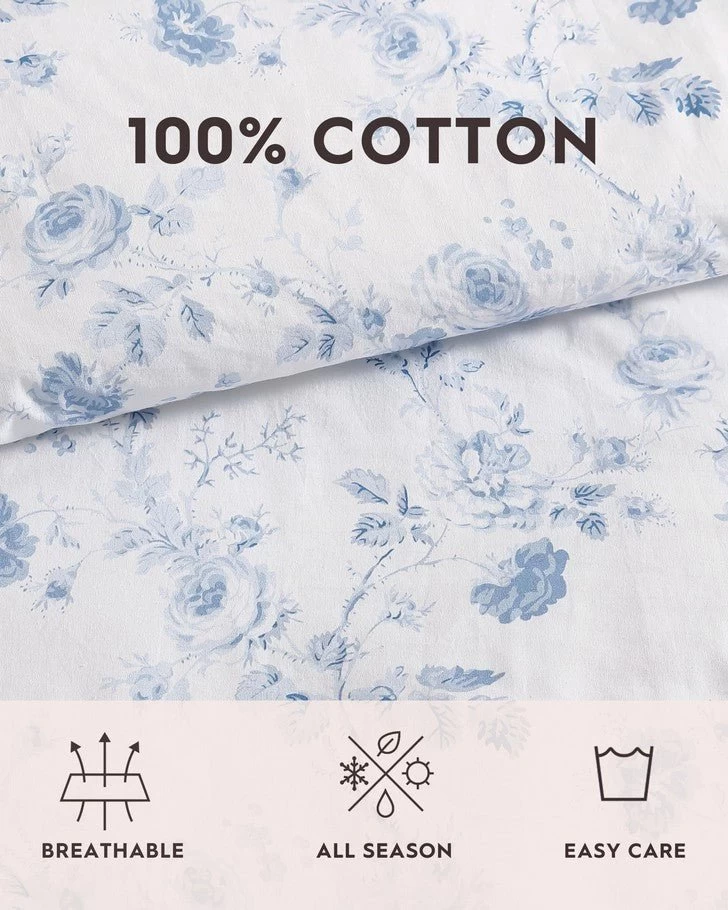 Belinda Blue Comforter Set - Image 8