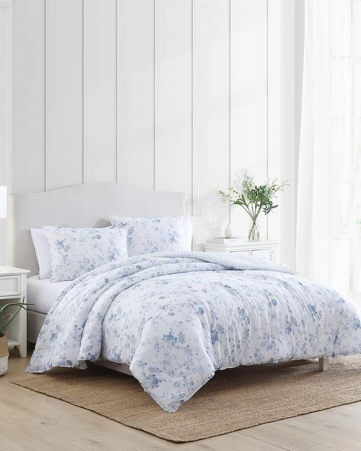 Belinda Blue Comforter Set - Image 10