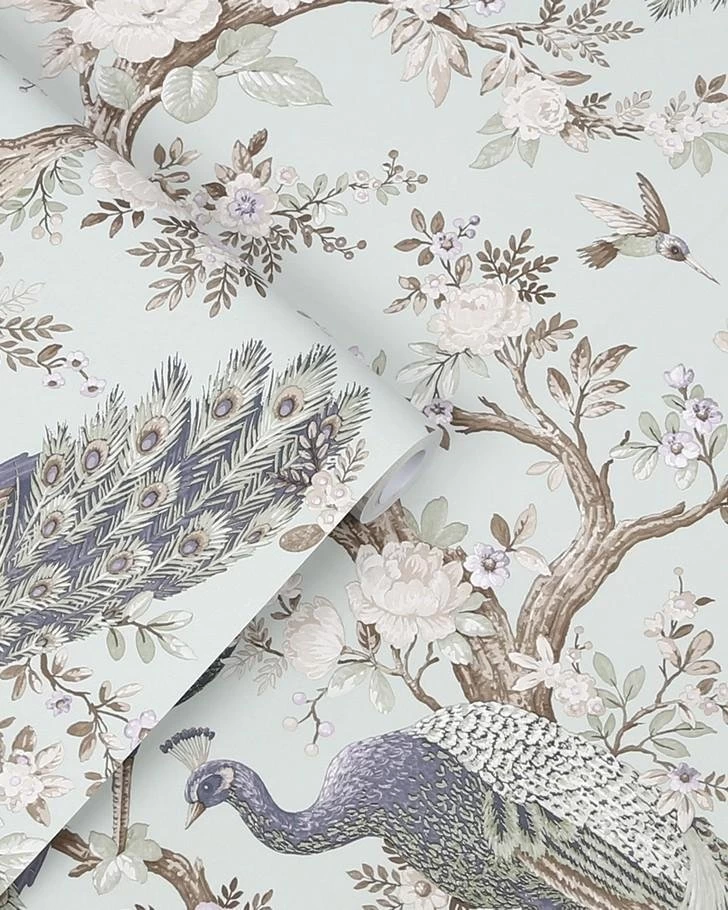 Belvedere Duck Egg Wallpaper - Image 3