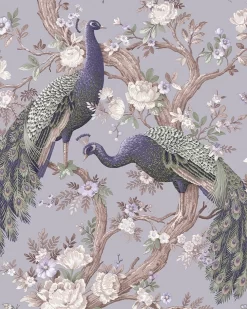 Belvedere Pale Iris Wallpaper Sample