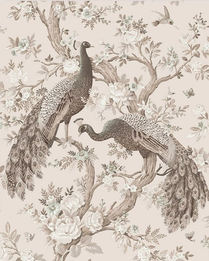 Belvedere Soft Truffle Wallpaper