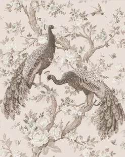 Belvedere Soft Truffle Wallpaper Sample