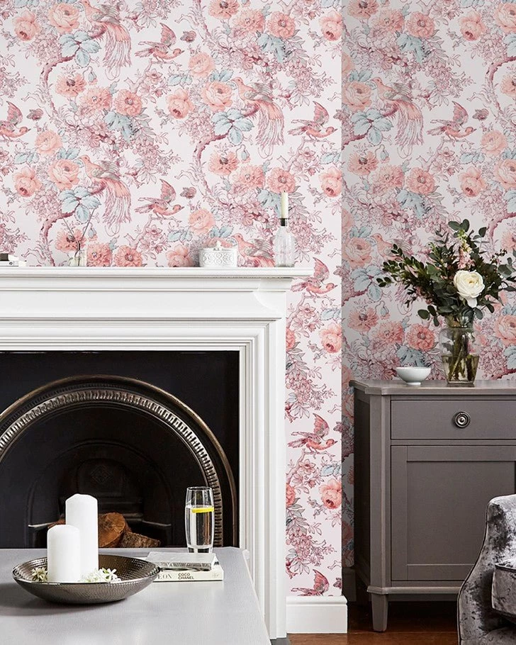 Birtle Blush Wallpaper Sample - Image 2