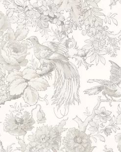 Birtle Dove Grey Wallpaper Sample