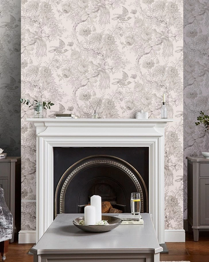 Birtle Dove Grey Wallpaper Sample - Image 2
