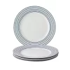 Blueprint Candy Stripe Set Of 4 Luncheon Plates