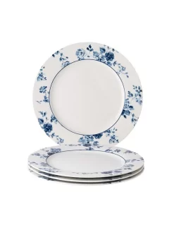 Blueprint China Rose Set Of 4 Dinner Plates