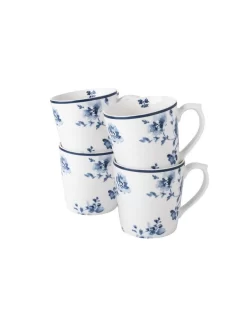 Blueprint China Rose Set Of 4 Mugs (17oz)