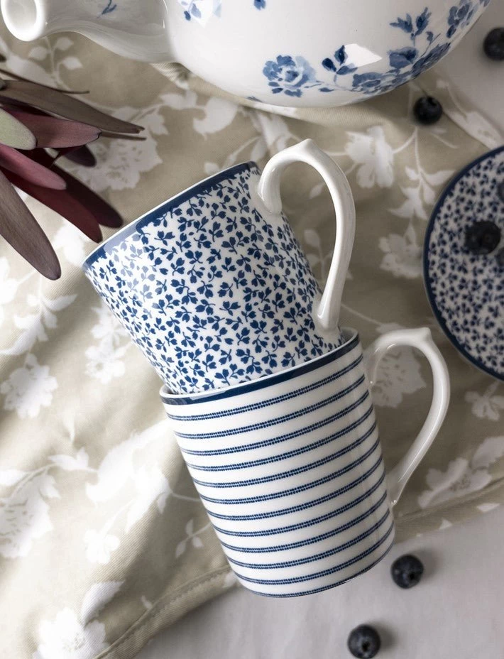 Blueprint Floris Set Of 4 Mugs (17oz) - Image 4