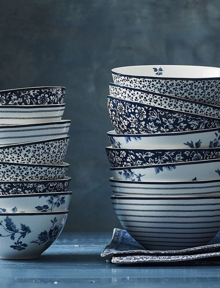 Blueprint Mixed Designs Set Of 4 Bowls - Image 3