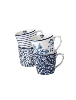 Blueprint Mixed Designs Set Of 4 Mugs (9oz)