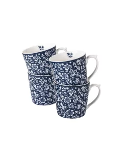 Blueprint Sweet Allysum Set Of 4 Mugs (9oz)