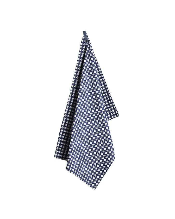 Blue/White Humble Daisy Tea Towel - Image 2