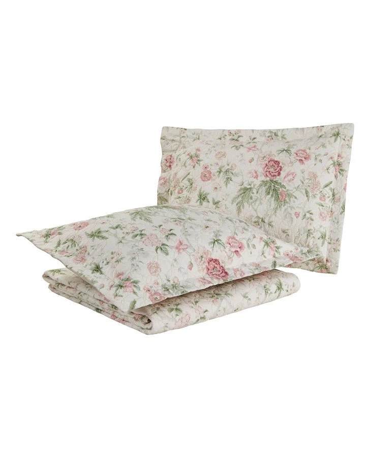 Breezy Floral Pink Quilt Set - Image 6