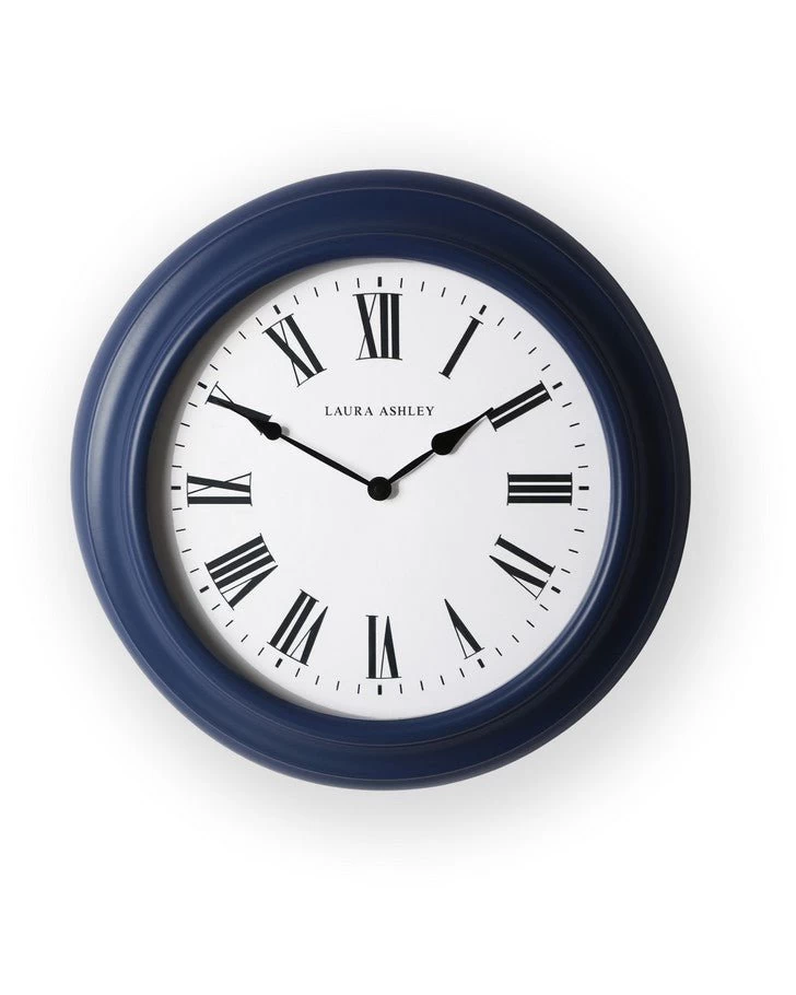 Seaspray Blue Large Wall Clock