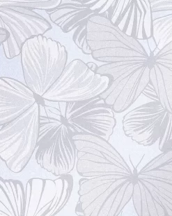 Butterfly Garden Sugared Grey Wallpaper