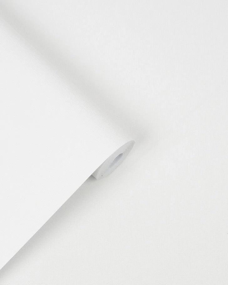 Canvas Paintable White Wallpaper Sample - Image 3