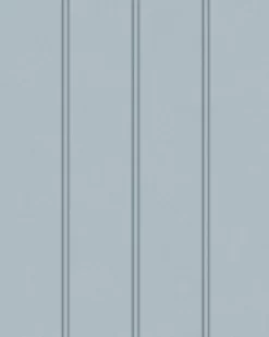 Chalford Wood Paneling Seaspray Blue Wallpaper