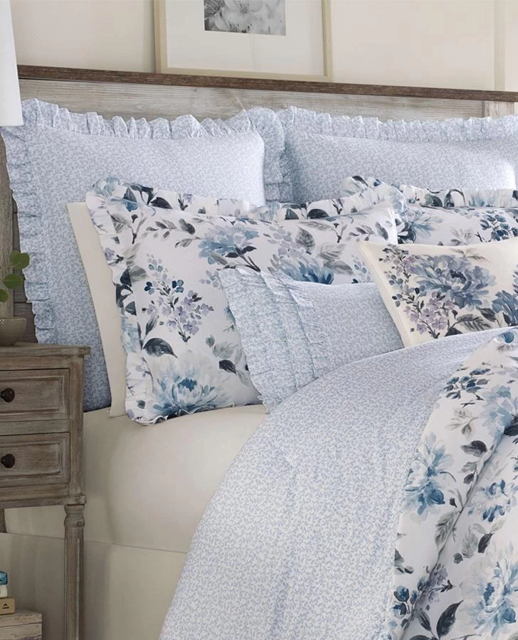 Chloe Cottage Blue Duvet Cover Set - Image 4